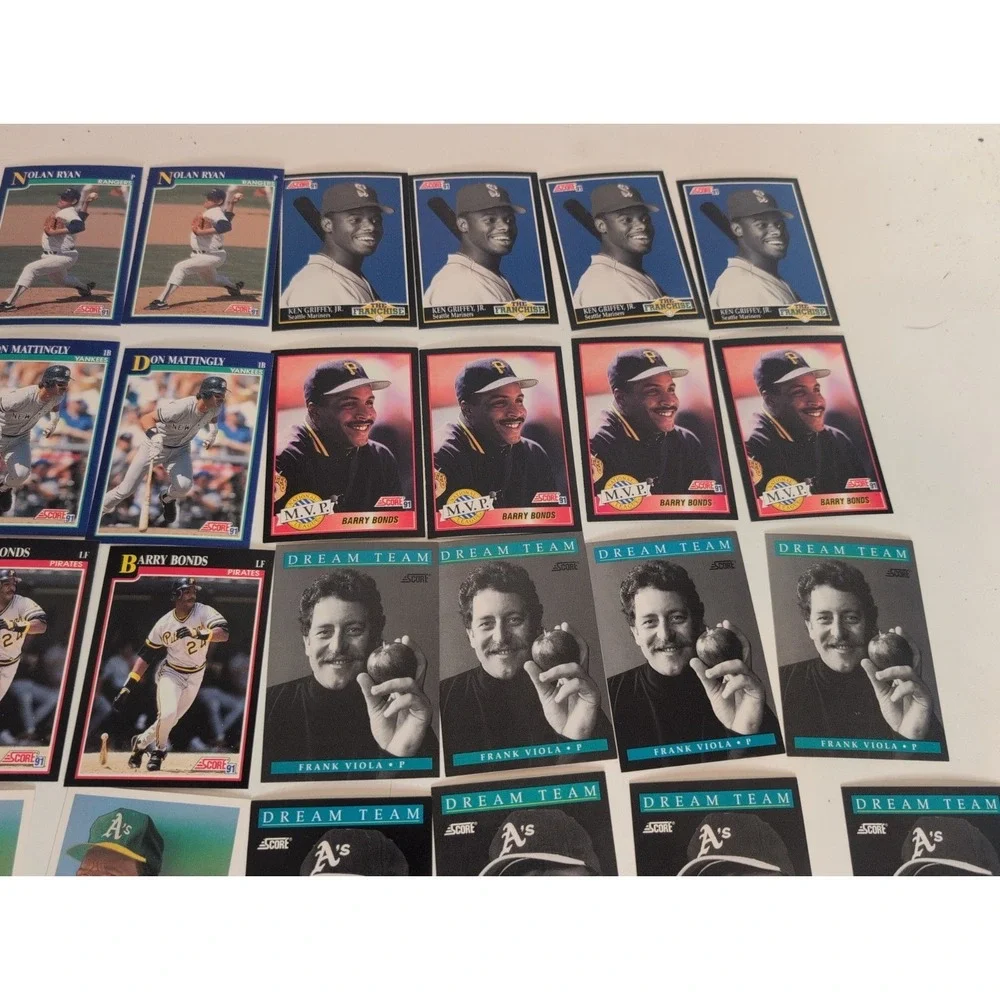 Mixed Lot Of 158 Gradable Baseball Cards 1991 Score Superstars Ken Griffey More!